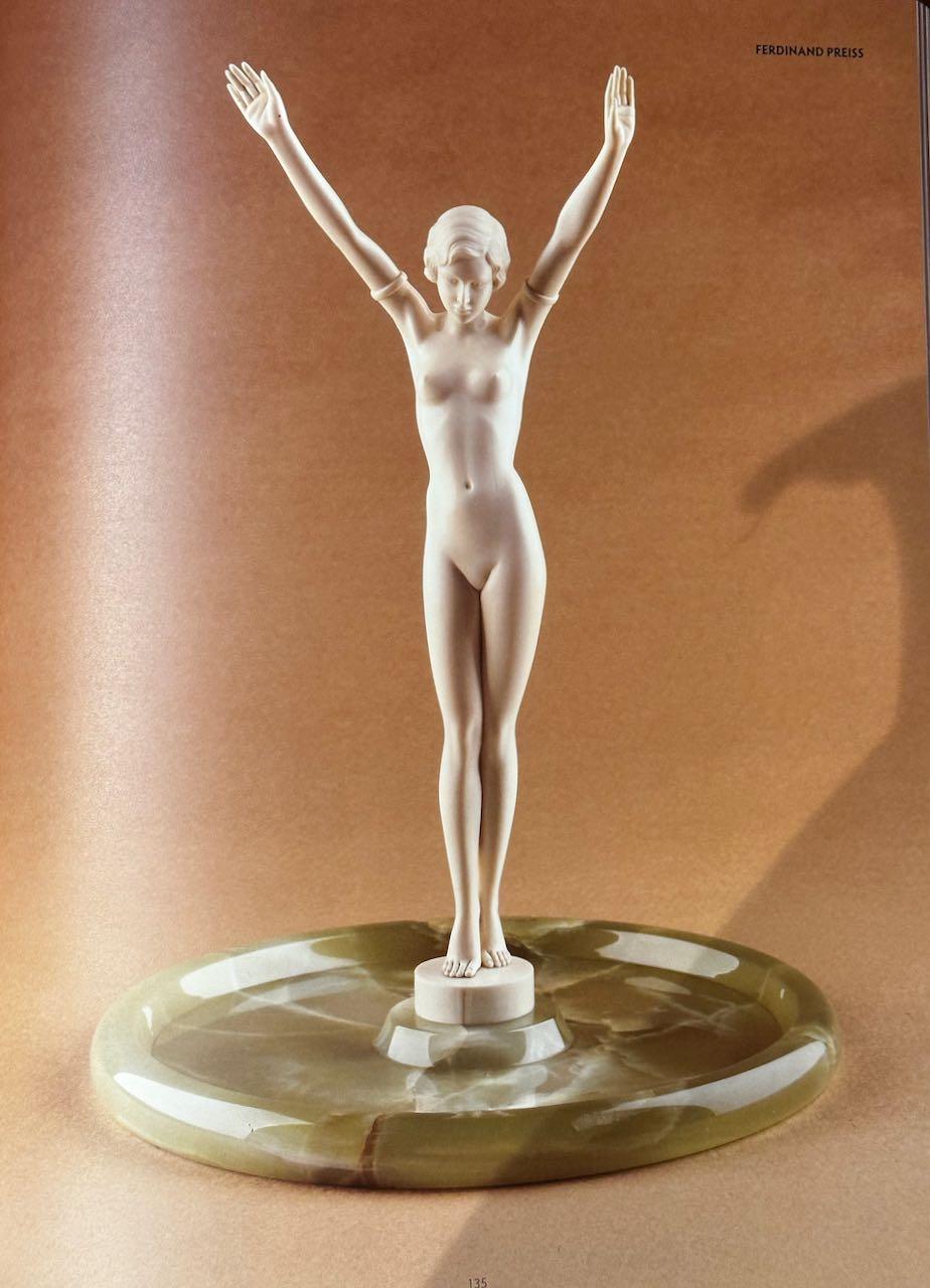 Ivory Art Deco Statues Galerie Bernard De Leye In New Condition For Sale In Oakland, CA
