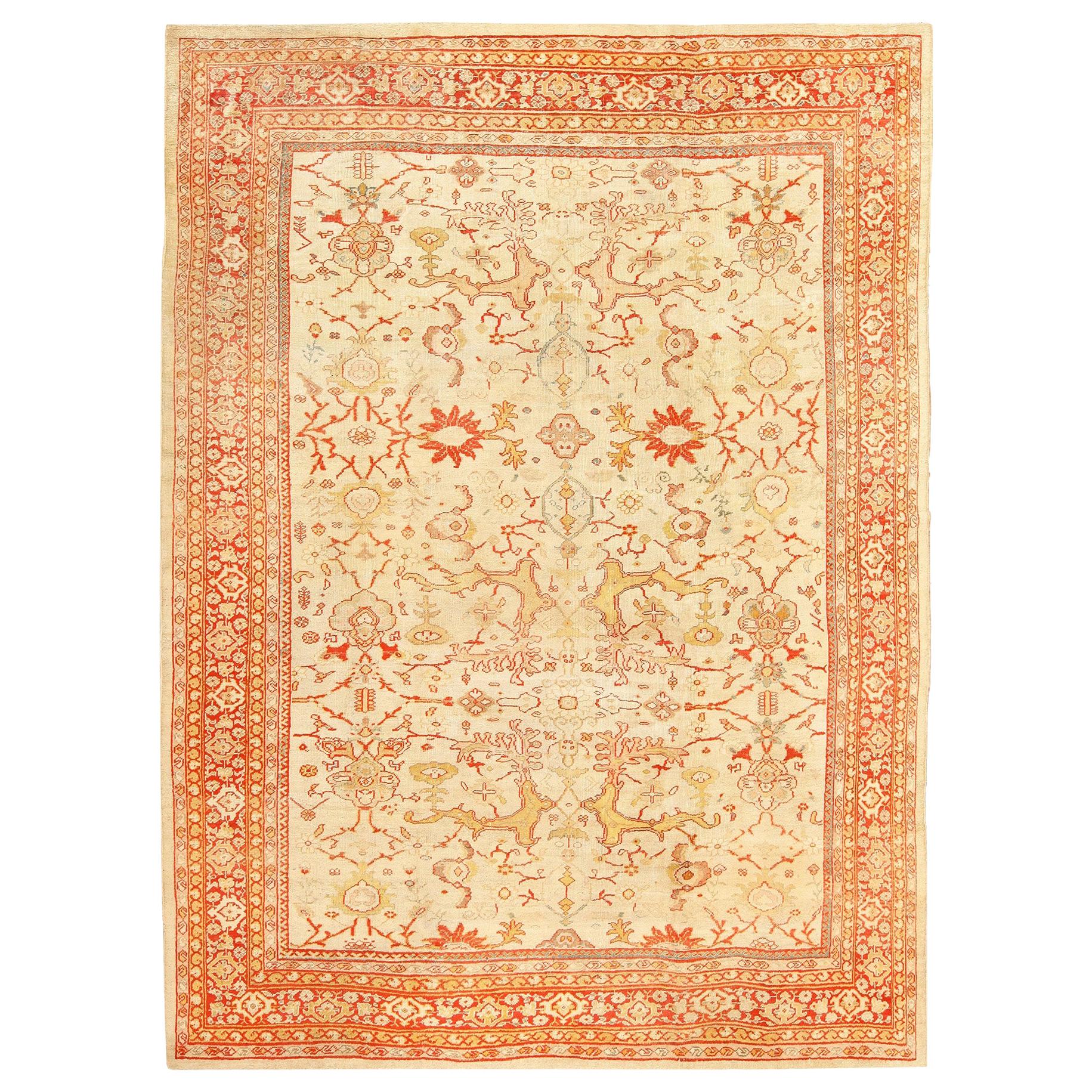 Antique Sultanabad Rug. Size: 9 ft x 12 ft 2 in  For Sale