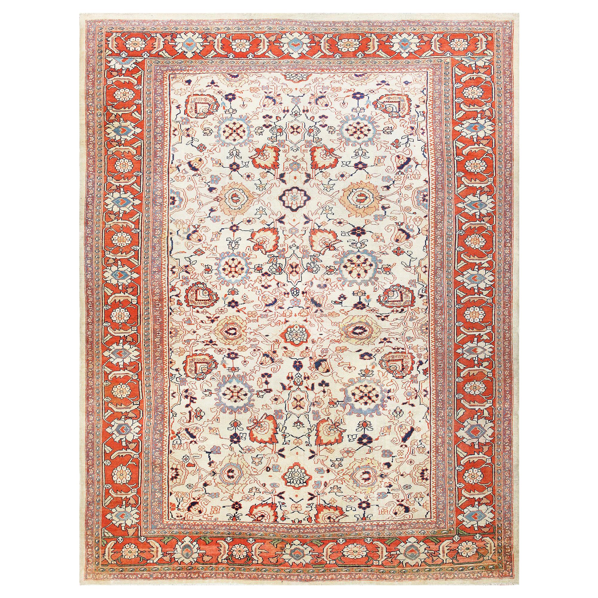 Antique Persian Sultanabad Rug. Size: 11' x 14' 4"