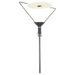 Ivory & Black Metal 1980s Floor Lamp Polifemo by Carlo Forcolini for Artemide