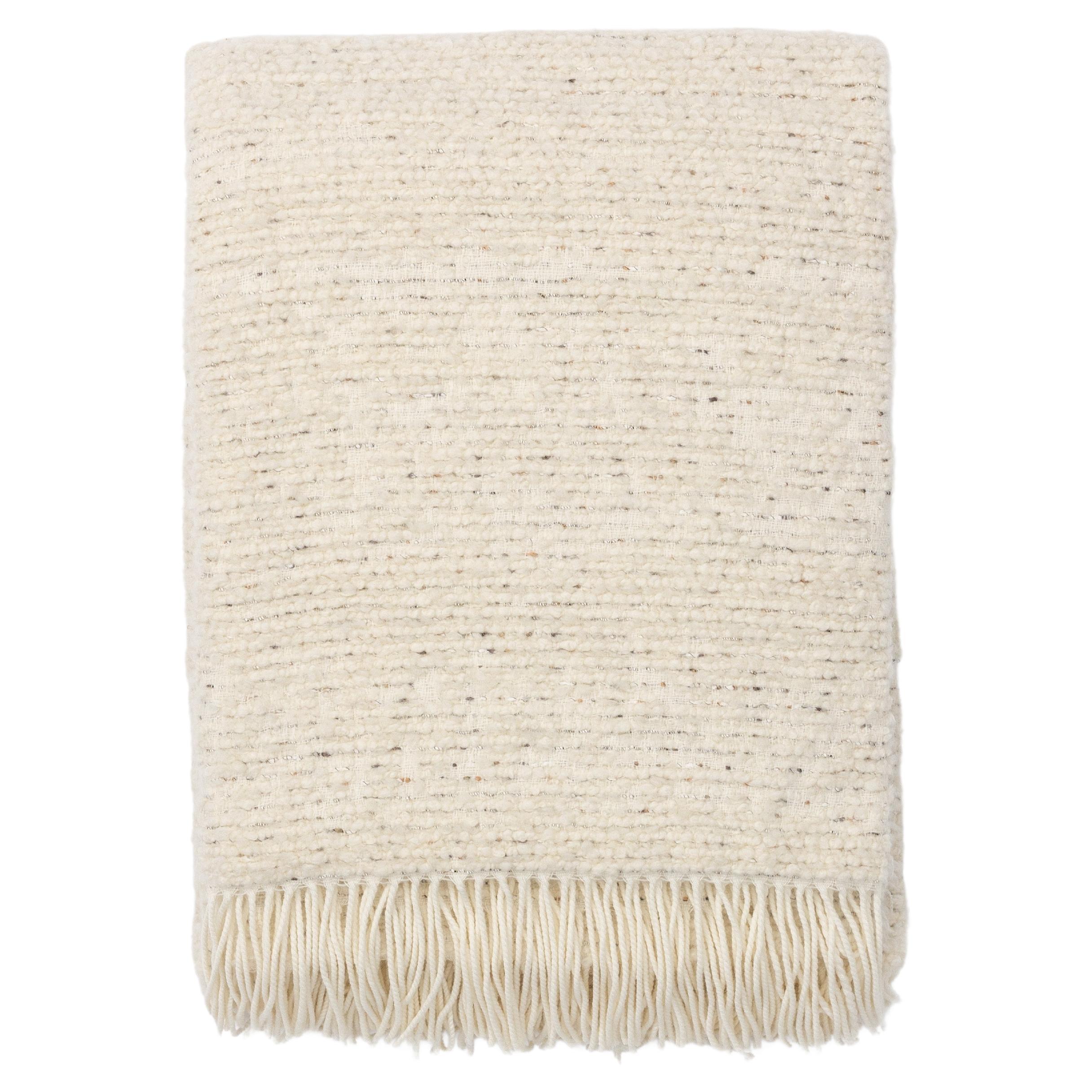 Coperta Bouclé Avorio - Made in Italy