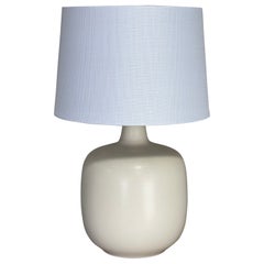Ivory Ceramic Lamp by Bostlund of Denmark