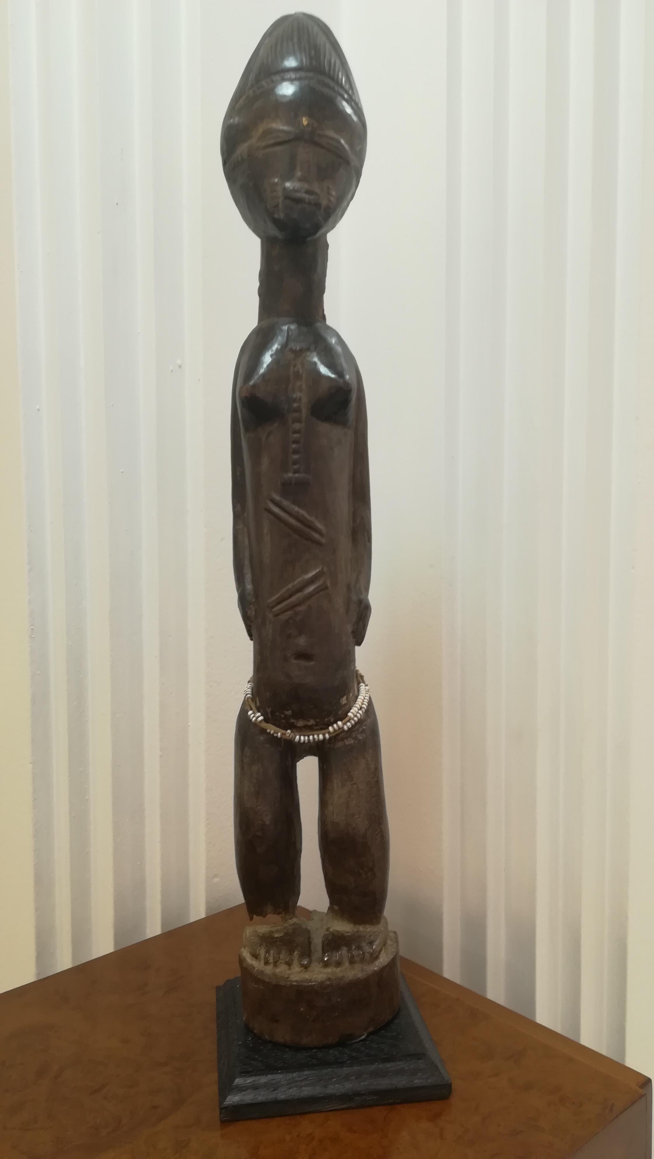 Wood Ivory Coast Baoule Figure with Provenance