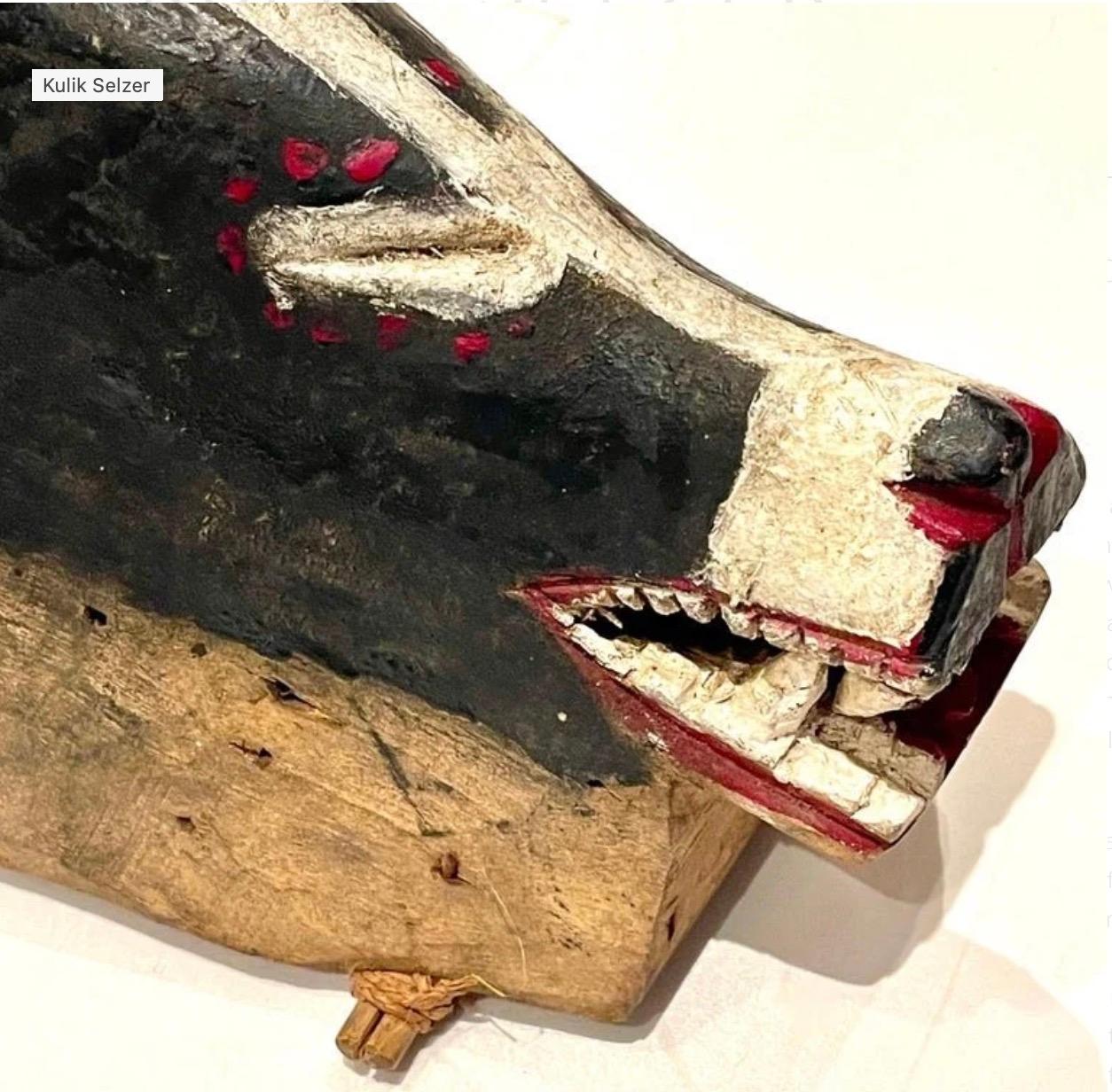 Masque de danse zoomorphe de Côte d'Ivoire, peuple Gouro, années 1950 Bon état - En vente à CA, CA