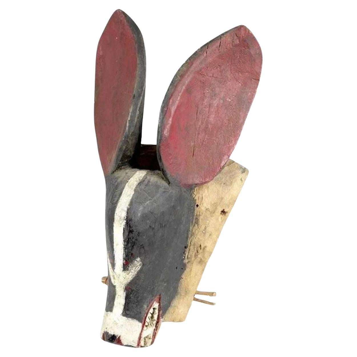 Ivory Coast Zoomorphic Dance Mask, Gouro People, 1950s