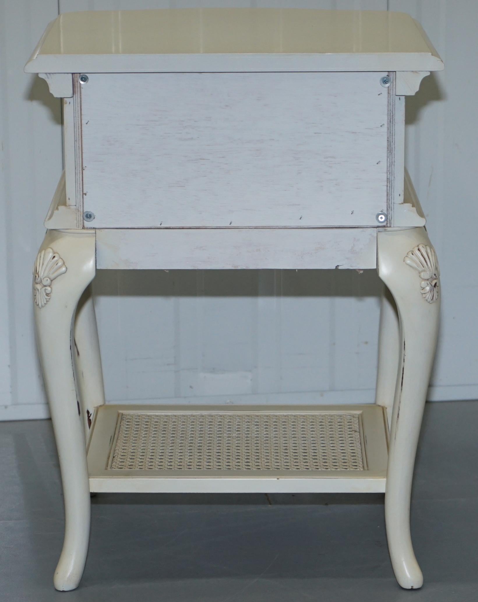 Ivory Collection Willis & Gambier Bedside Table Butlers Shelf Part of a Suite 3