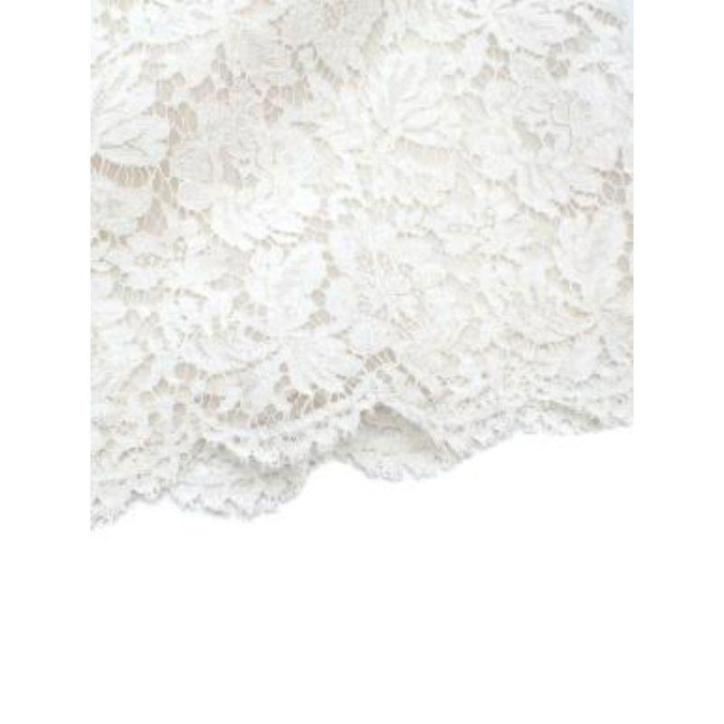Ivory corded lace shell top For Sale 1