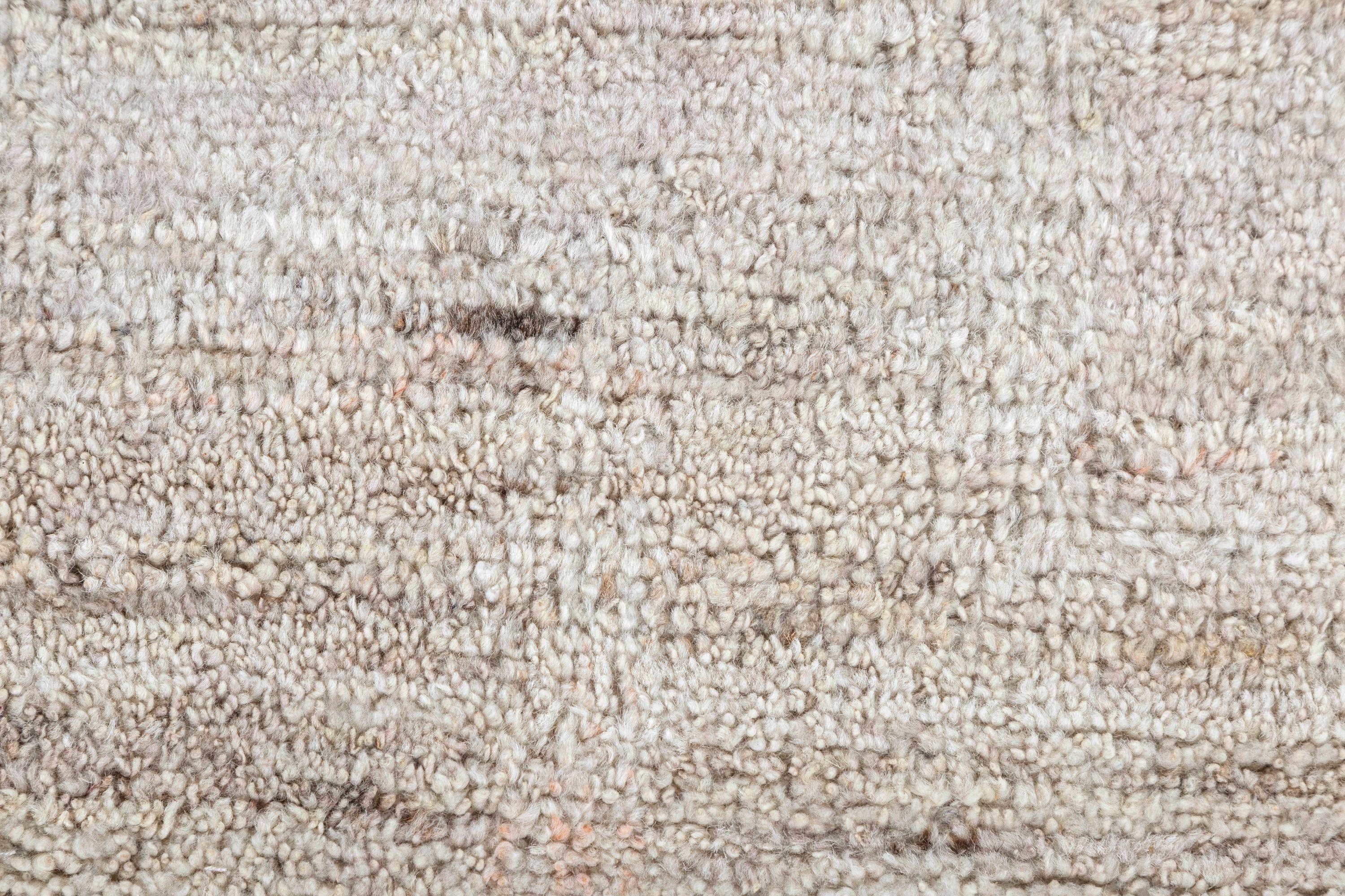 Elfenbein Dreamscape Dunkel Elfenbein & Weiß 240x300 cm Handgeknüpfter Teppich (Indisch) im Angebot