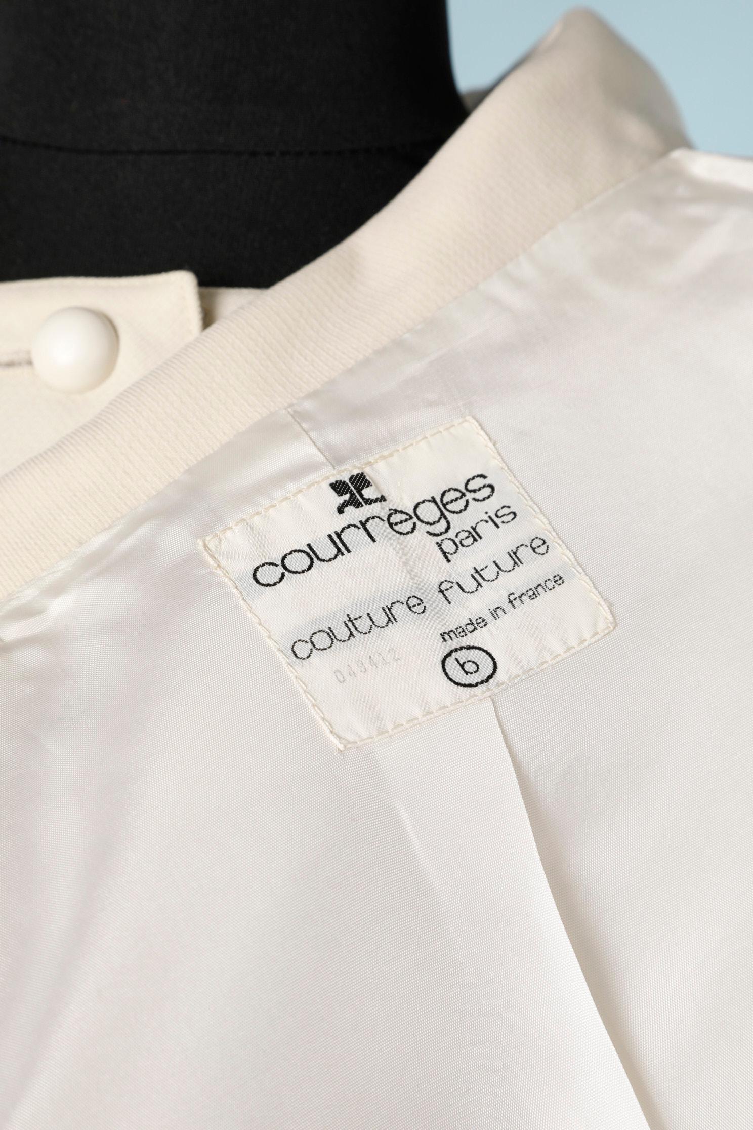 Ivory Dress suit Courrèges Paris Couture Futur  2