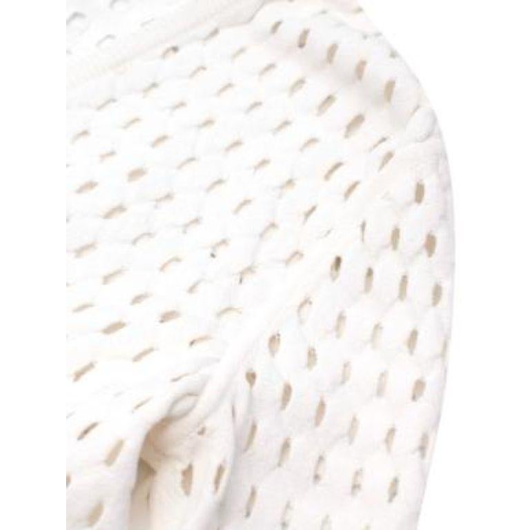 white fishnet dress long sleeve