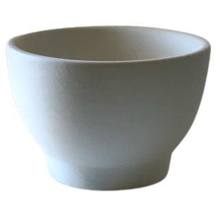 Ivory Footed Ceramic Bowl For Sale