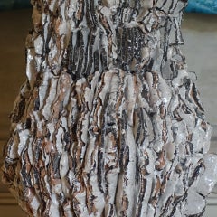 Ivory Glazed Ceramic Tall Vase by Studio Thao, Italy, 2021