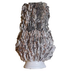 Ivory Glazed Ceramic Tall Vase by Studio Thao, Italy, 2021