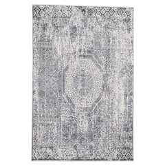 Ivory Hand-Loomed With Mamluk Design Oriental Rug