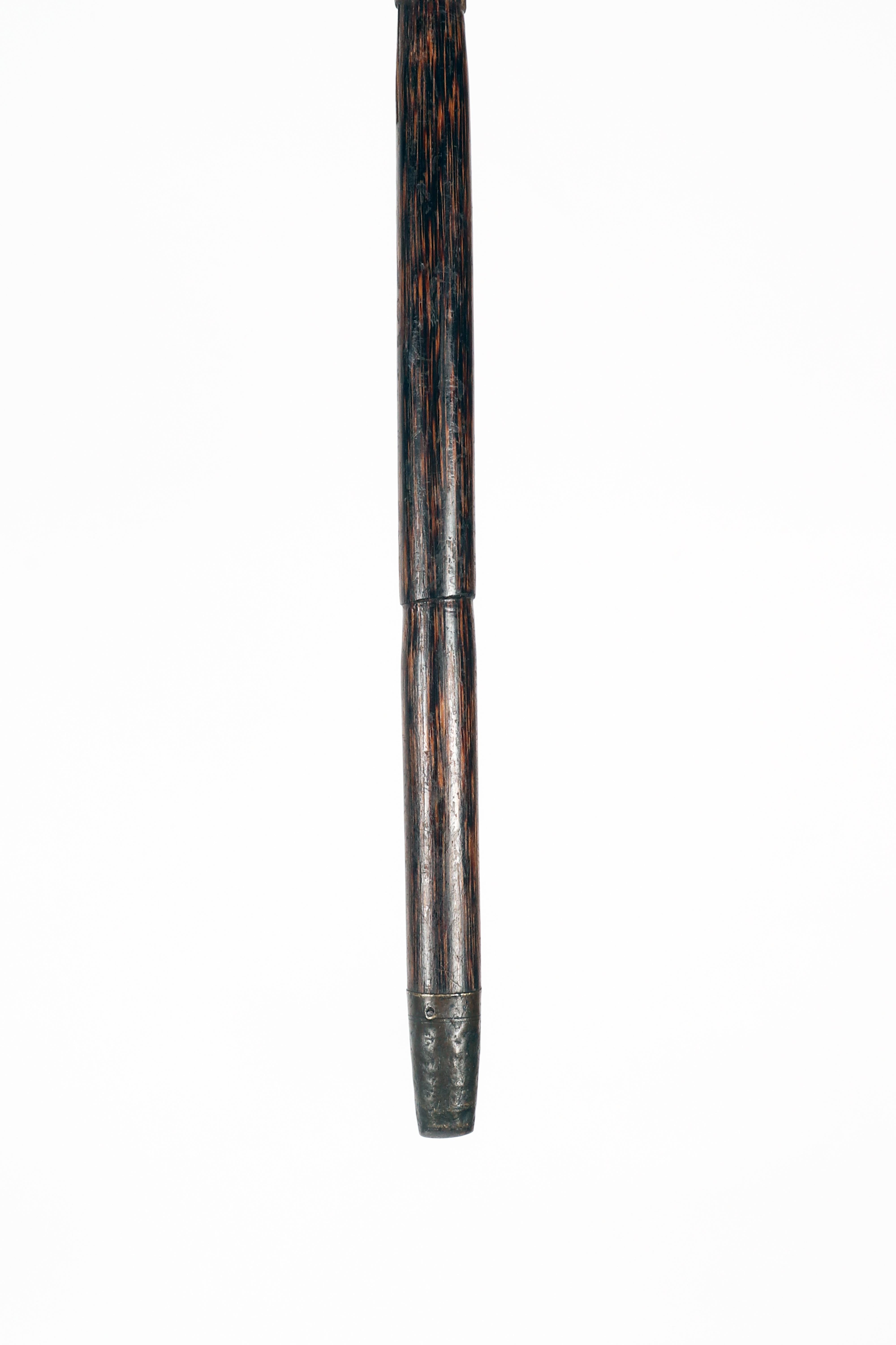 Bastone da passeggio con manico in avorio raffigurante una testa di cane, Inghilterra 1890. in vendita 5