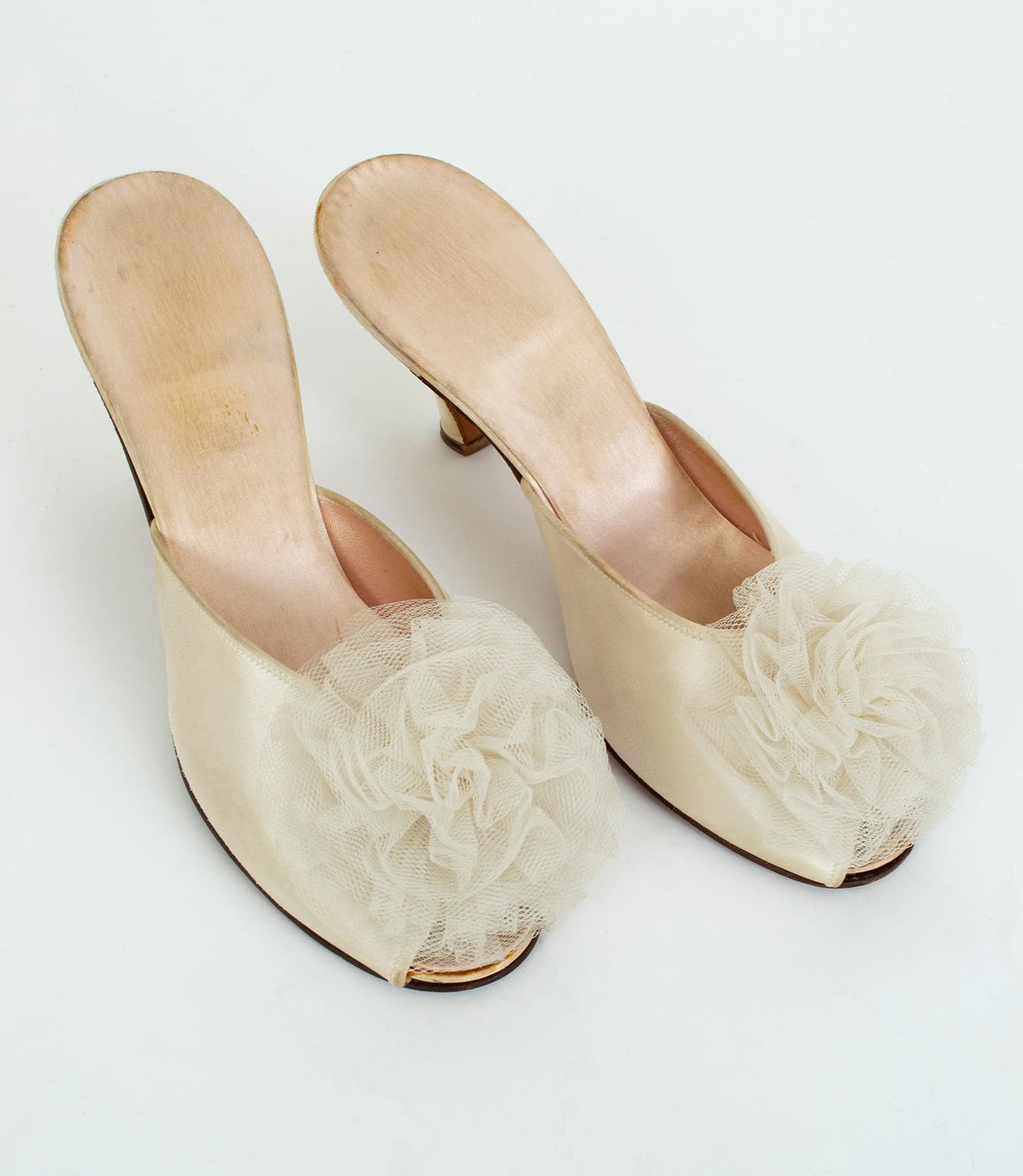 boudoir slippers with fluffy fronts