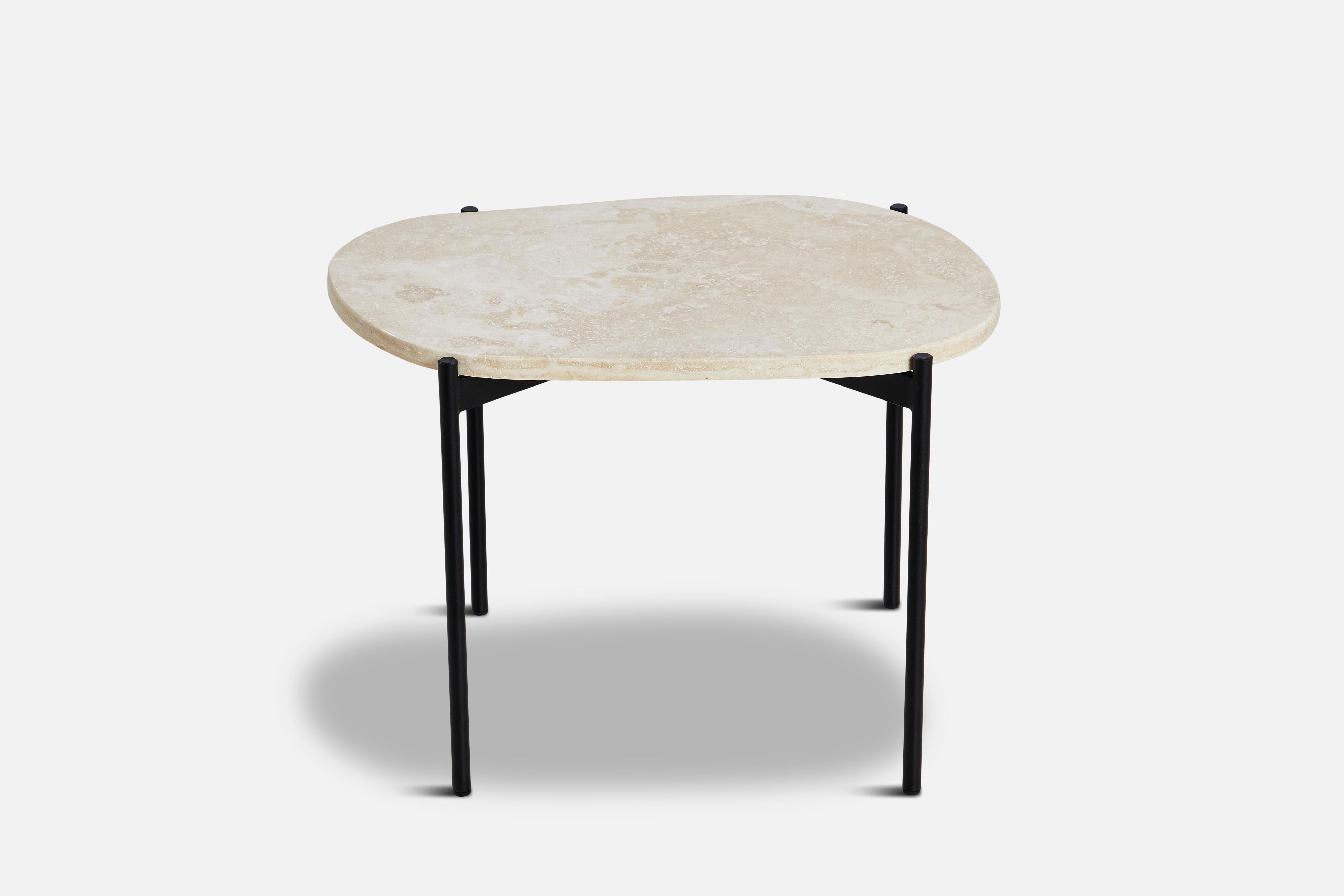 Ivory La Terra medium occasional table by Agnes Morguet
Materials: Metal, Ivory Travertine.
Dimensions: D 40.5 x W 57.2 x H 41 cm

The founders, Mia and Torben Koed, decided to put their 30 years of experience into a new project. It was time for