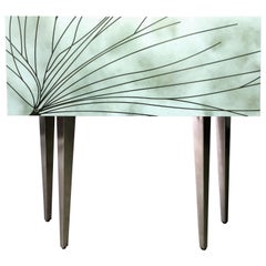 Ivory Lacquered Cabinet "Entrelacs" 
Contemporary, Limited Edition
