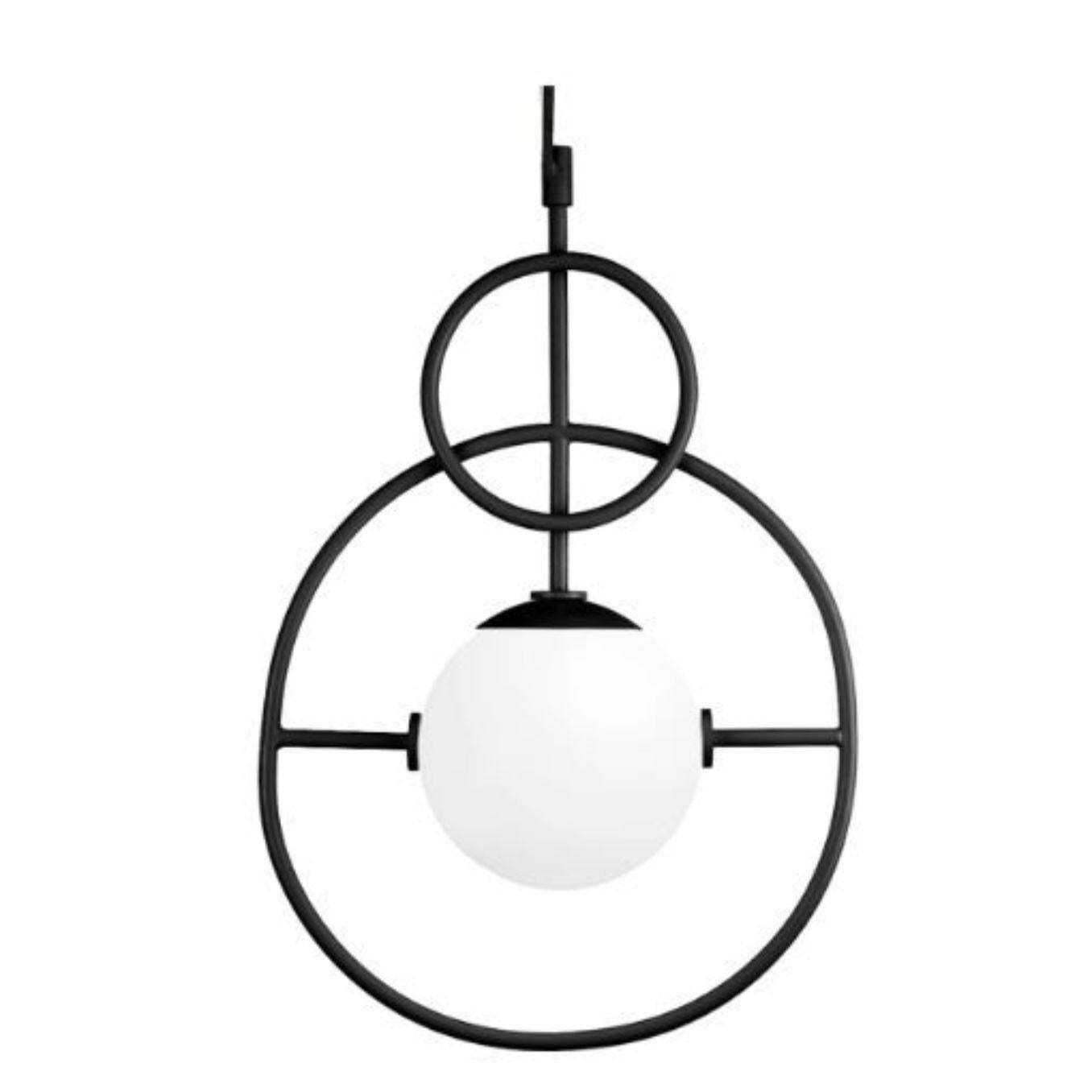 Contemporary Ivory Loop II Suspension Lamp by Dooq For Sale