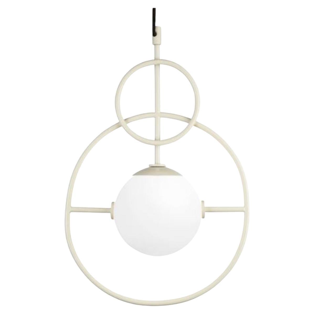 Ivory Loop II Suspension Lamp by Dooq For Sale