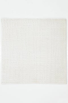 Ivory Modern Wool & Silk Custom Rug By Apadana