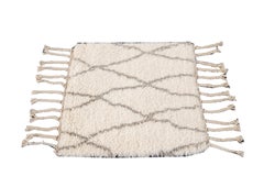 Custom Hand Knotted Wool Moroccan Style Rug, 8' x 10', Modern Design