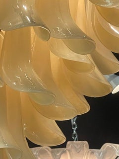 Ivory Murano Saddle Glass Chandelier