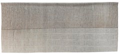 Ivory on Ivory Maze Moroccan Design Area Rug