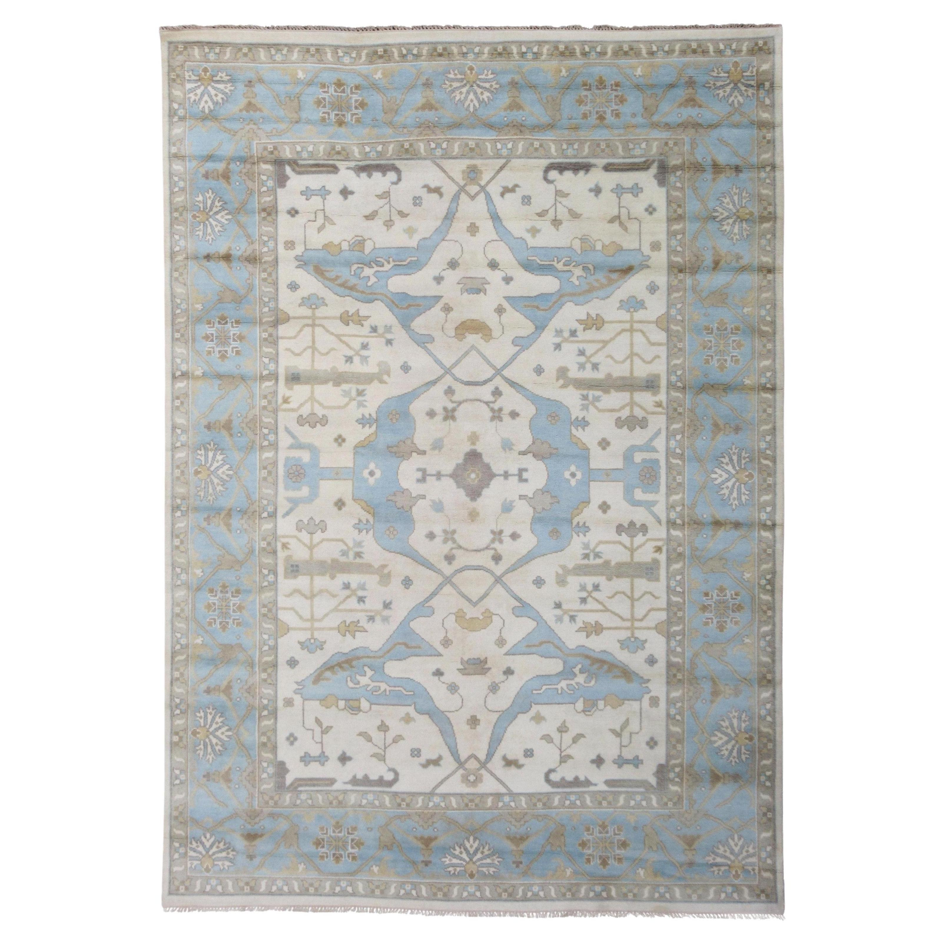 Ivory Oushak Area Rug