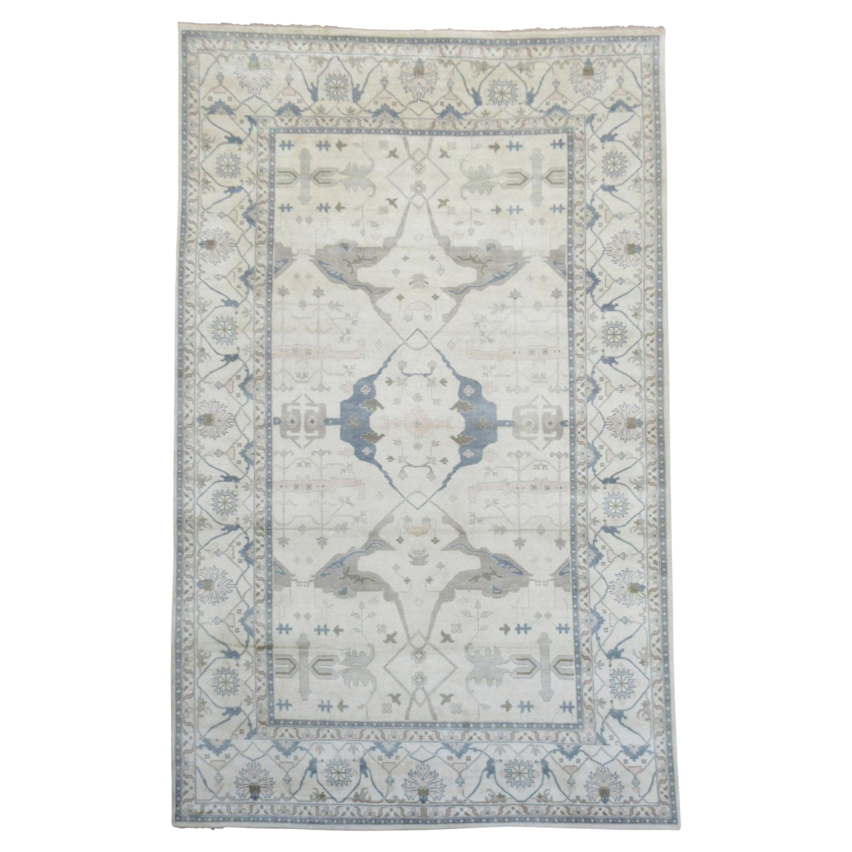 Ivory Oushak Area Rug