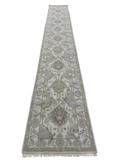 Tapis de course Oushak ivoire
