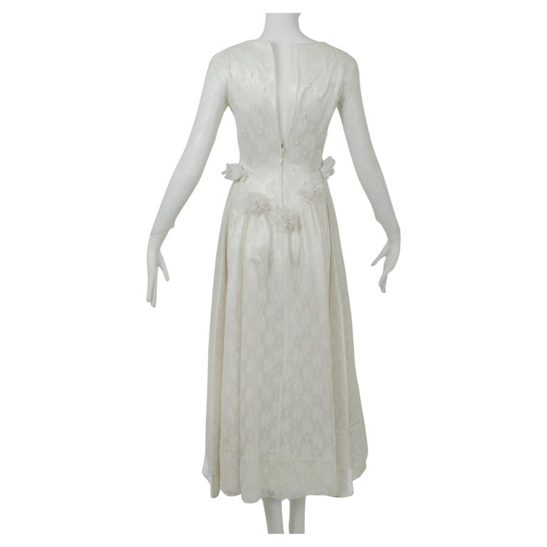 high low ivory dress Women's Poetic Charm Light Ivory Asymmetric One Shoulder Maxi Dress | Size: L
