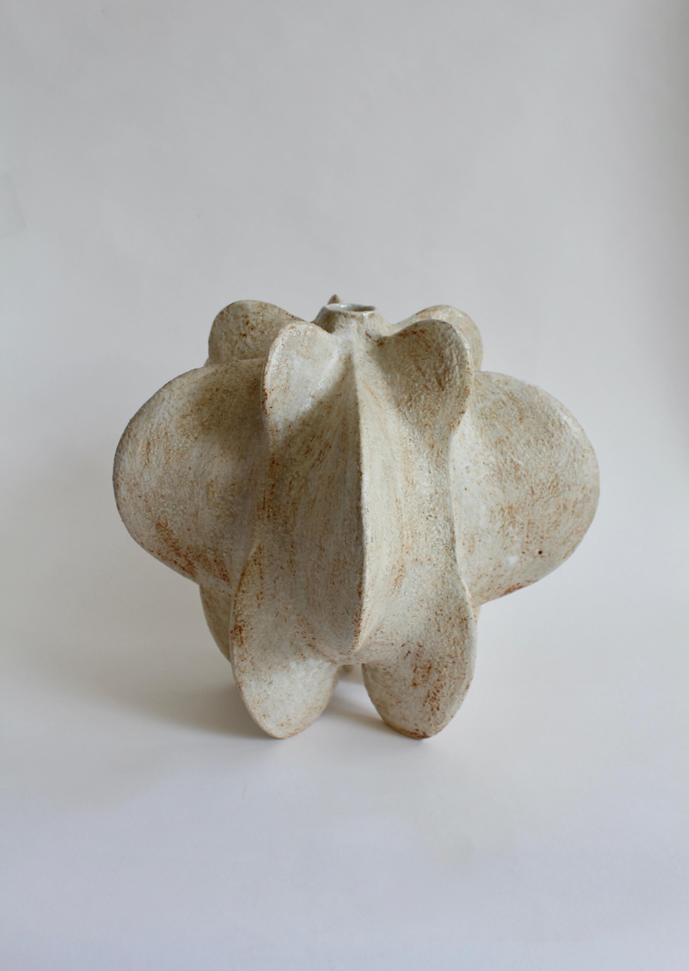 British Ivory Petal Gourd IV by Julie Nelson