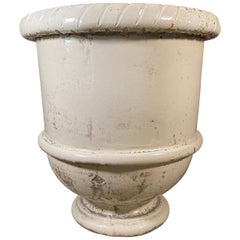 Used Ivory Provençal Urn