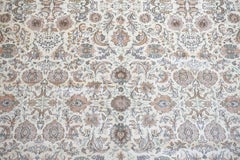 Ivory Pure Silk Tabriz, 700 KPSI