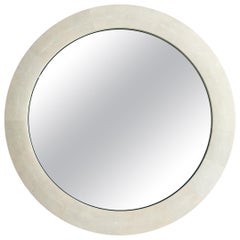 Ivory Shagreen "Galucha" Wall Mirror by Elan Atelier (IN STOCK)