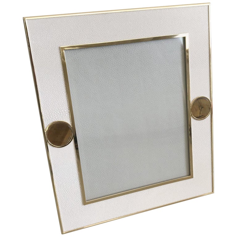 Ivory Shagreen with Tiger Eye Photo Frame by Fabio Ltd at 1stDibs ...