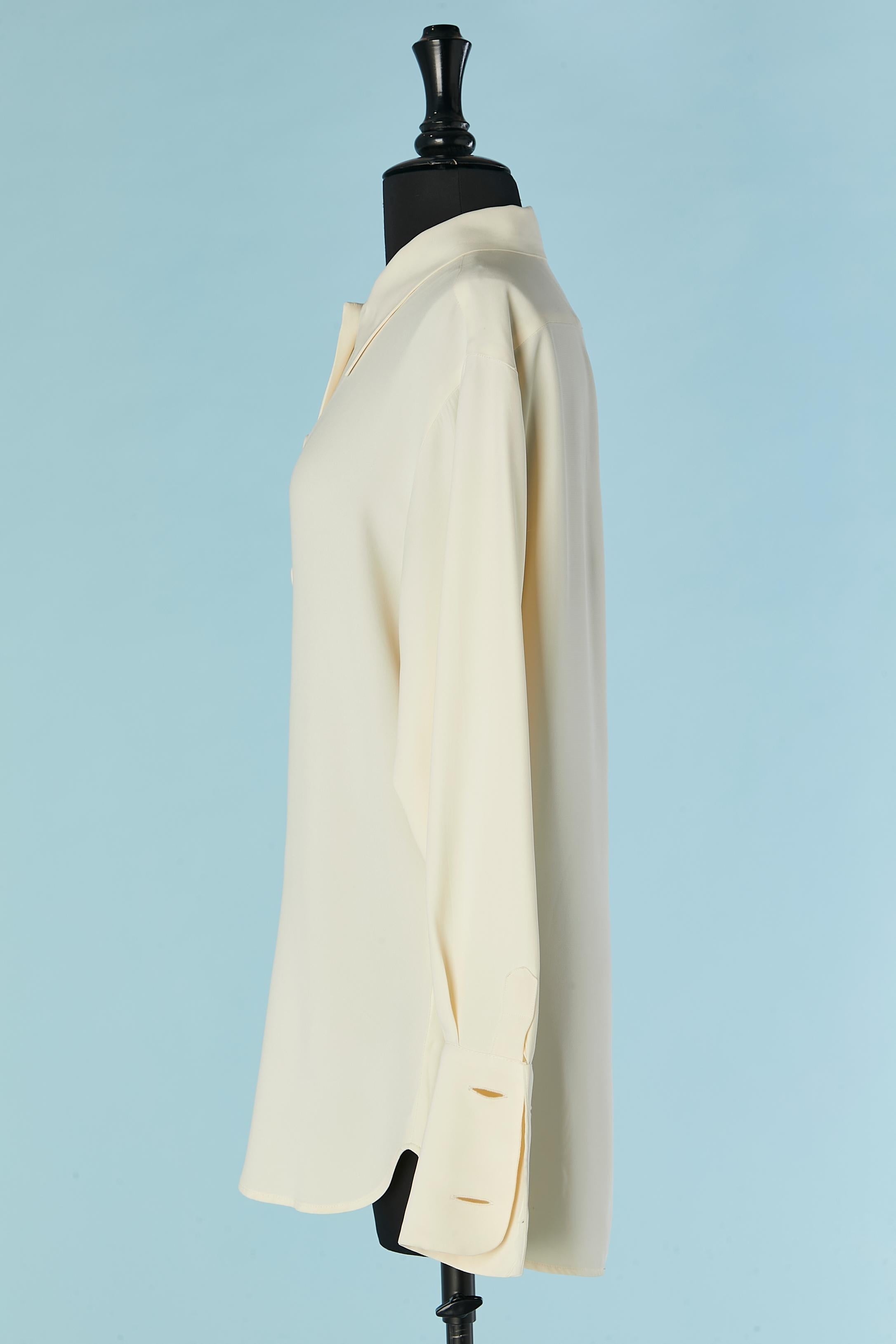 Beige Ivory shirt Moschino For Sale