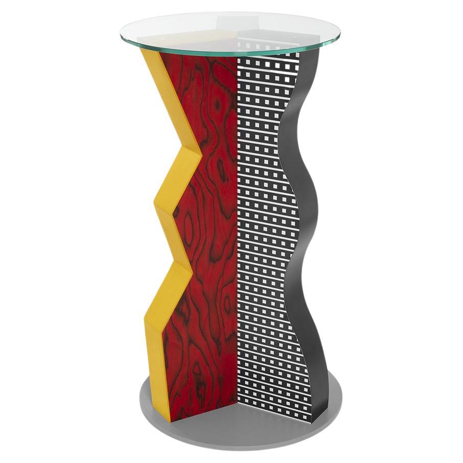 Ivory Side Table, by Ettore Sottsass for Memphis Milano Collection
