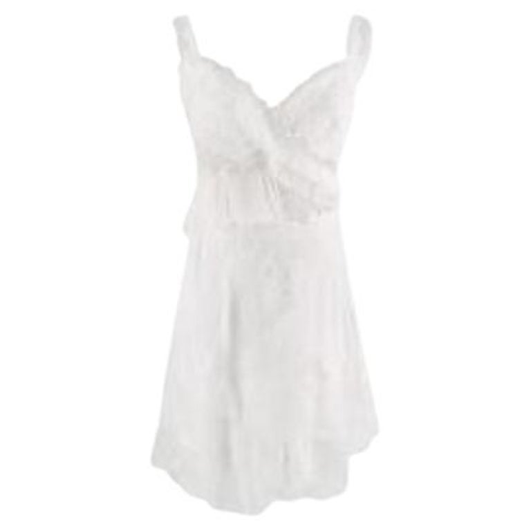 Ermanno Scervino Pink Floral Lace Short Sleeves V-neck Midi Dress main image 0