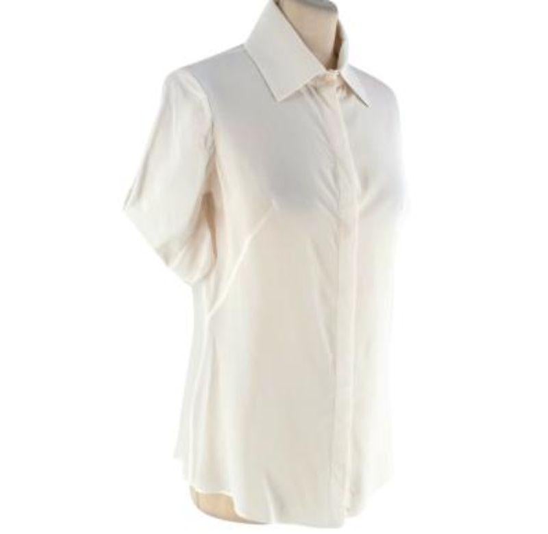 ivory short sleeve blouse