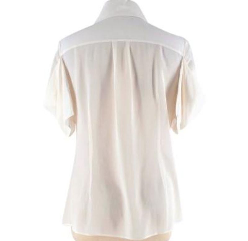 ivory blouse short sleeve