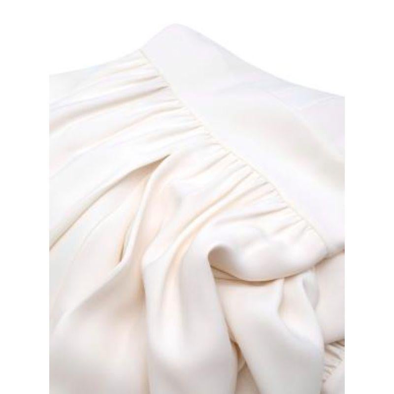 Women's Ivory silk crepe keyhole neck jumpsuit For Sale