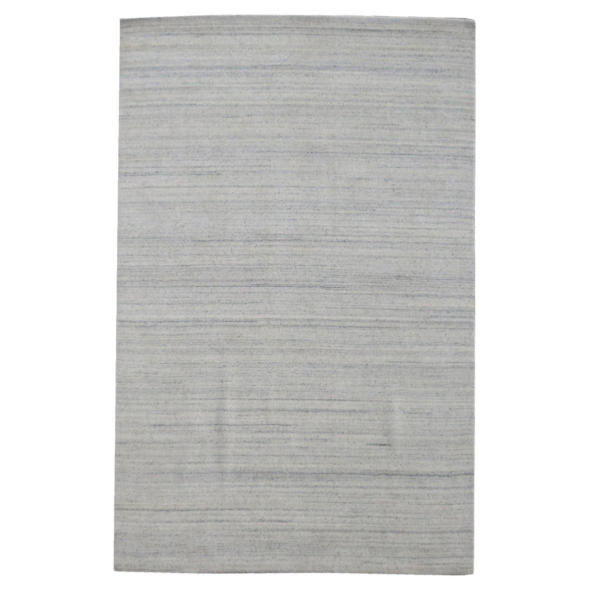 Ivory Silk Modern Rug