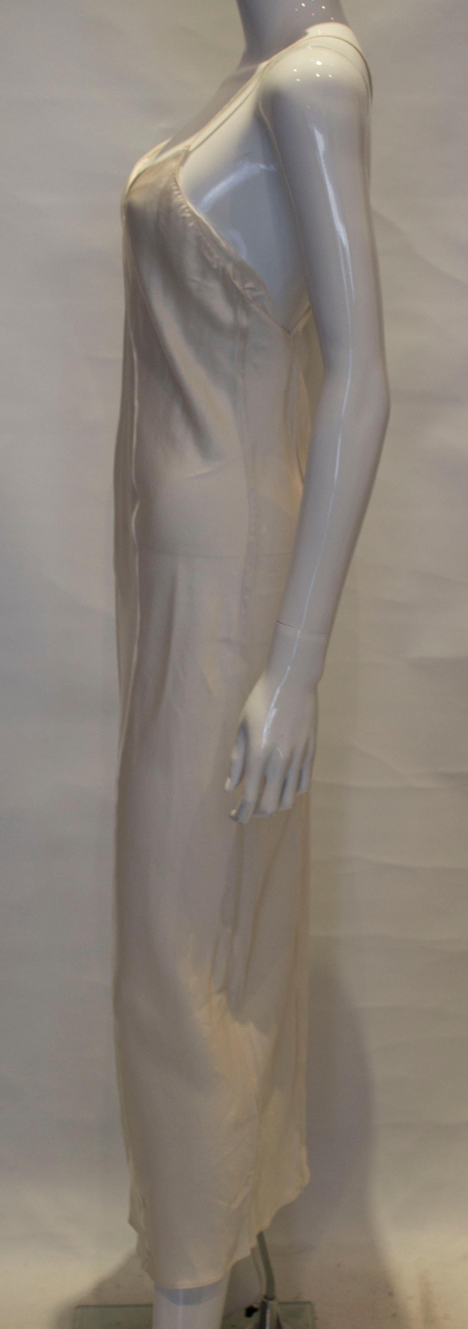 Ivory Silk Slip  In Good Condition For Sale In London, GB