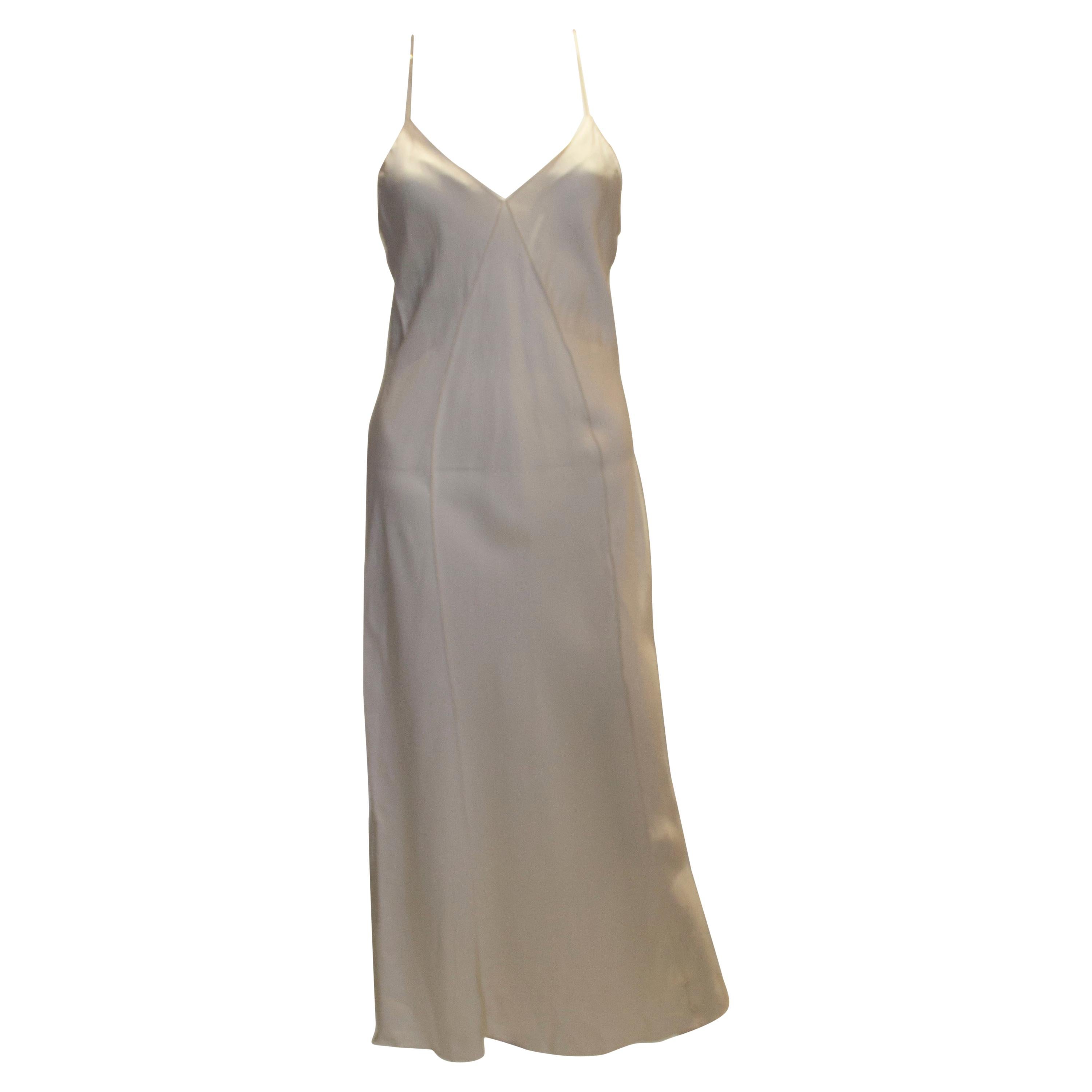 Ivory Silk Slip  For Sale