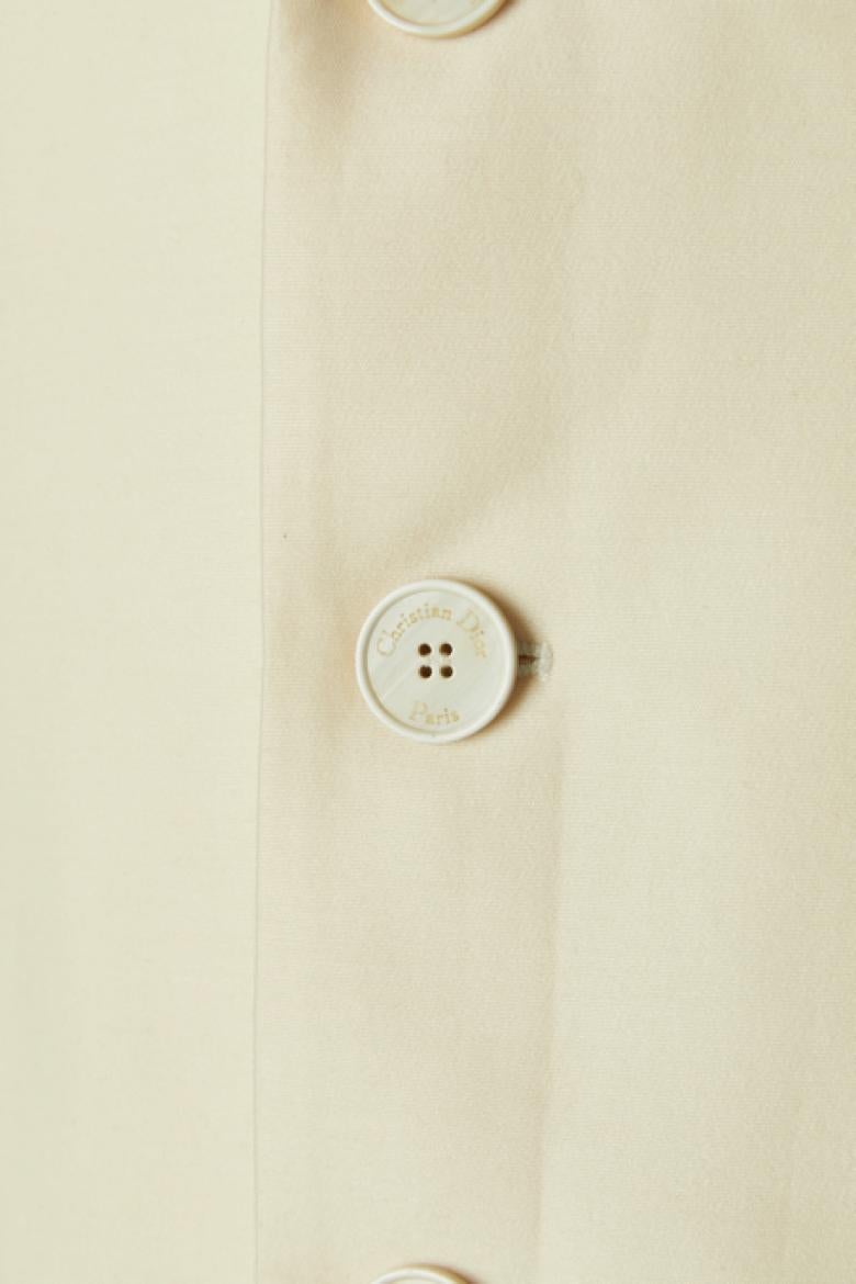 Veste ivoire à simple boutonnage CHRISTIAN DIOR New Neuf - En vente à Saint-Ouen-Sur-Seine, FR