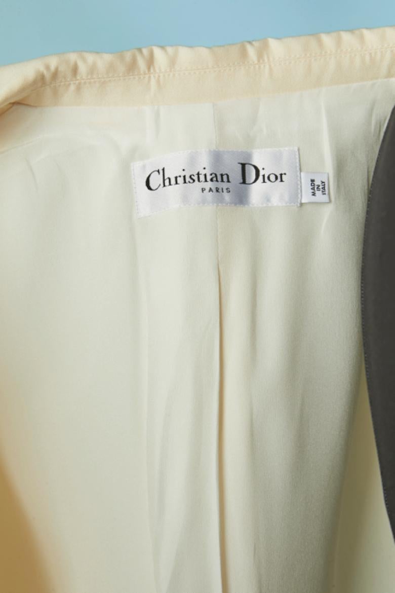 Veste ivoire à simple boutonnage CHRISTIAN DIOR New en vente 3