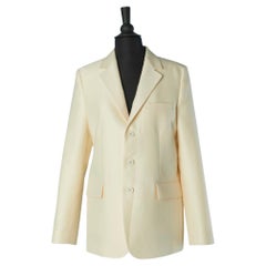 Giacca monopetto avorio CHRISTIAN DIOR New