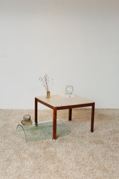Ivory Stone and Rosewood legs Coffee/Side Table
